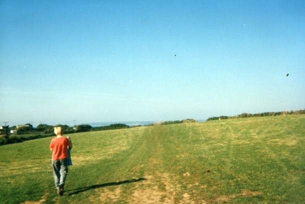 An early morning walk behind our B&B in Perranuthnoe 